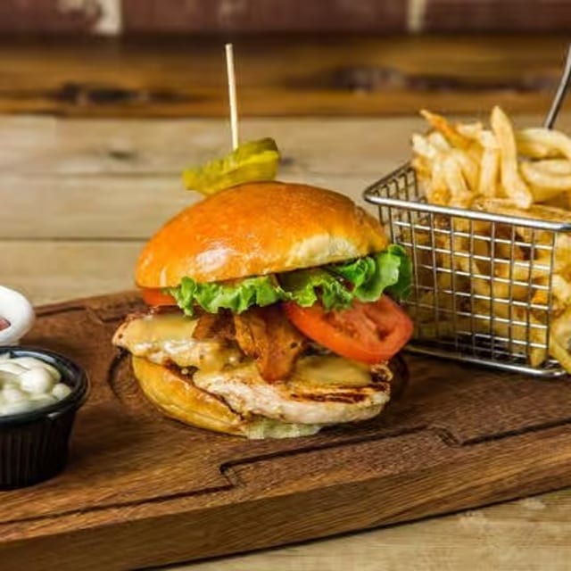 Fire Grilled Chicken Burger.
