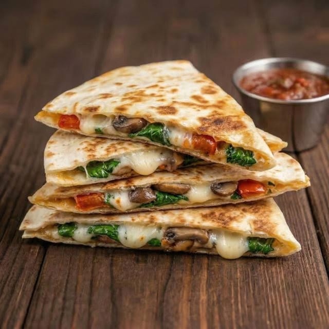 Veggie Quesadillas.